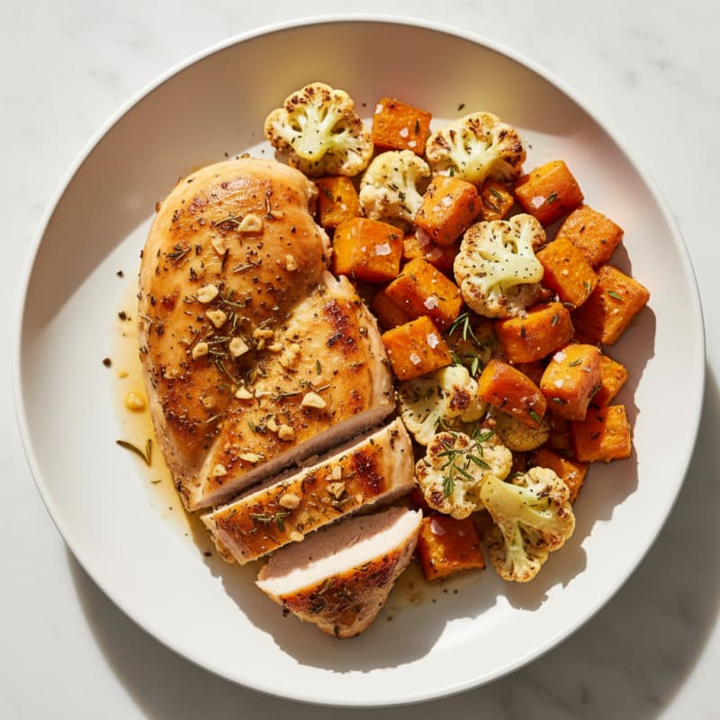 Crispy Roasted Chicken with Herbs