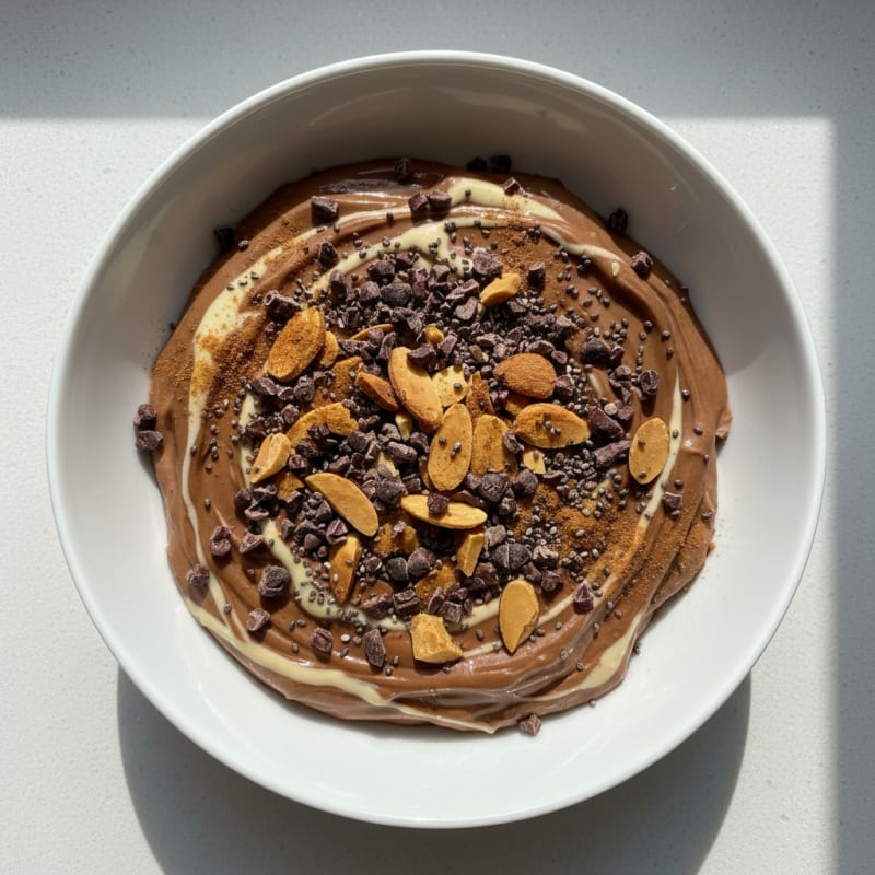 Chocolate Greek Yogurt Crunch Bowl