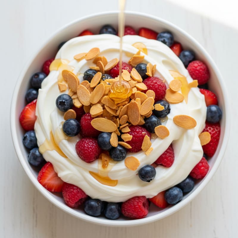Creamy Greek Yogurt Protein Parfait with Mixed Berries