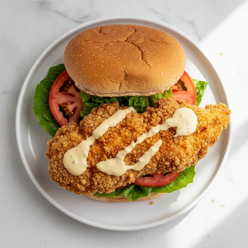 Crispy Buttermilk Fried Chicken Sandwich