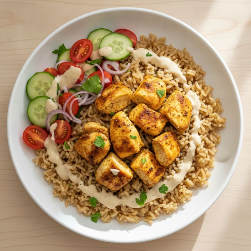 Chicken Shawarma Rice Bowl