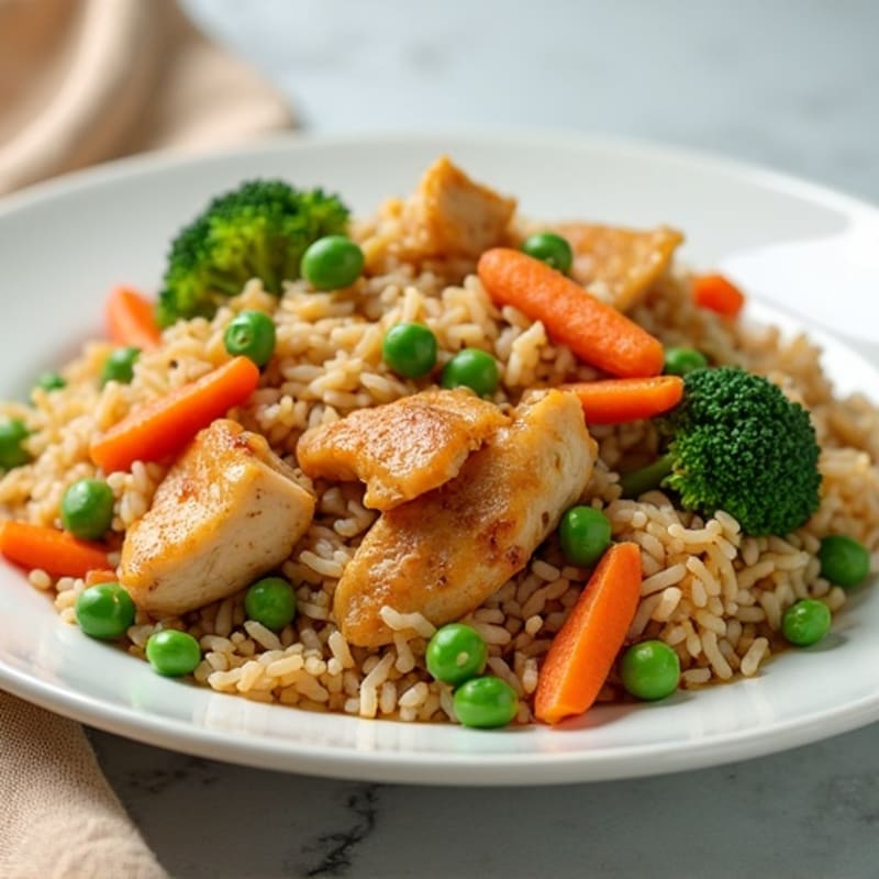 Lean Chicken and Veggie Fried Rice