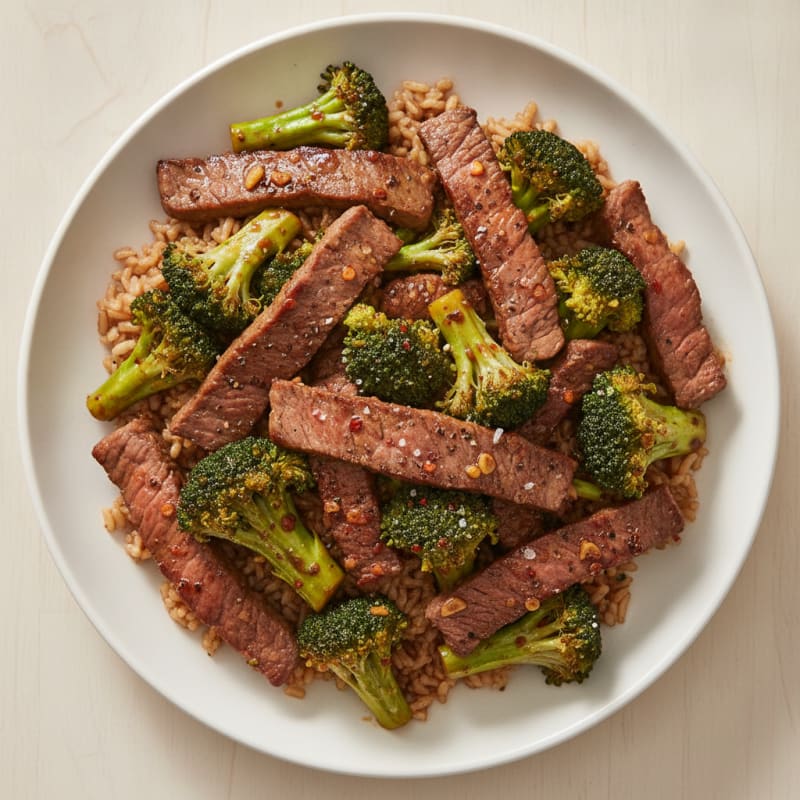 Ginger-Garlic Beef Stir-Fry with Broccoli