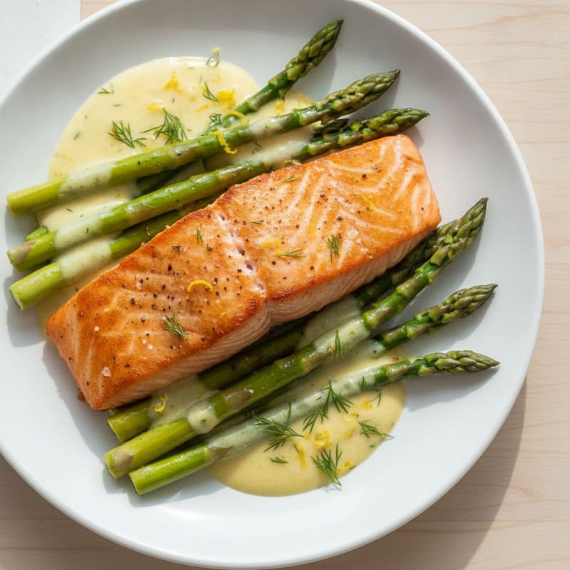 Pan-Seared Salmon with Lemon-Dill Sauce