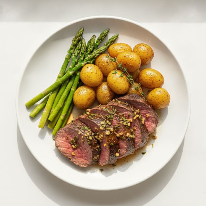 Garlic Herb Roasted Beef Tenderloin