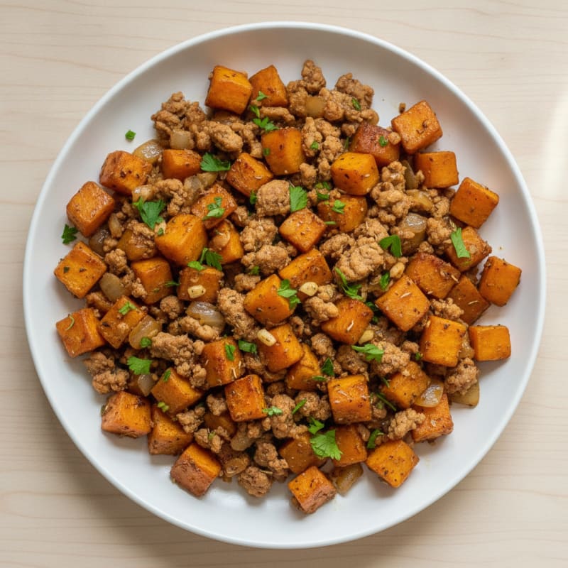 Ground Turkey Sweet Potato Skillet