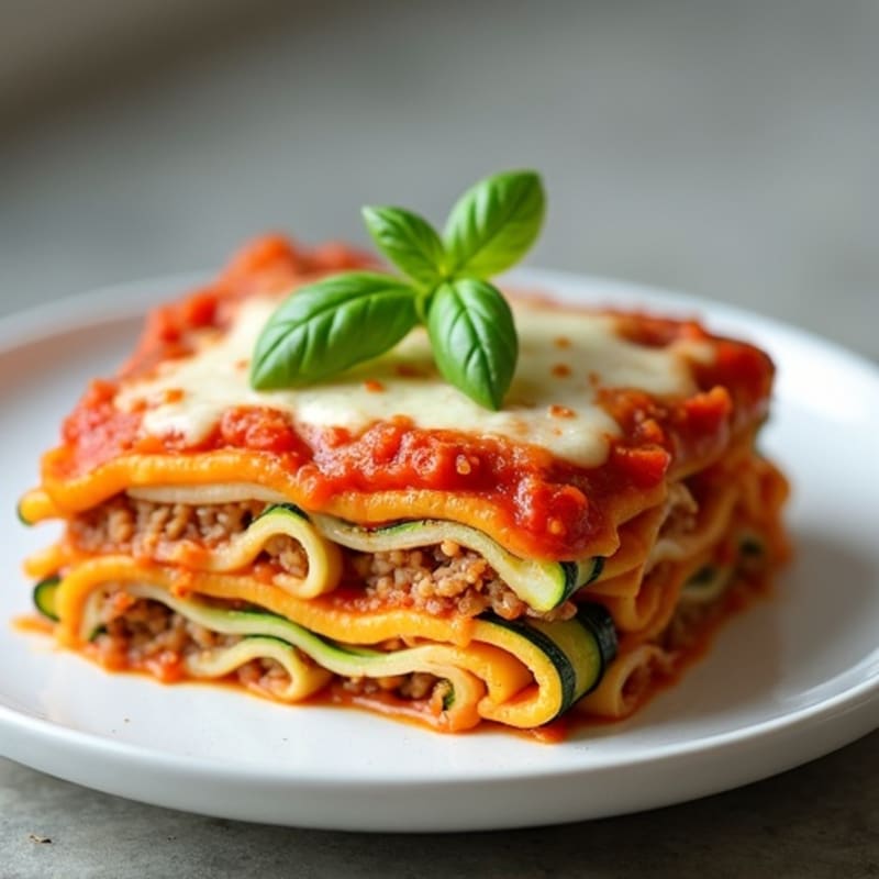 Lean Ground Turkey Lasagne with Hearty Tomato Sauce