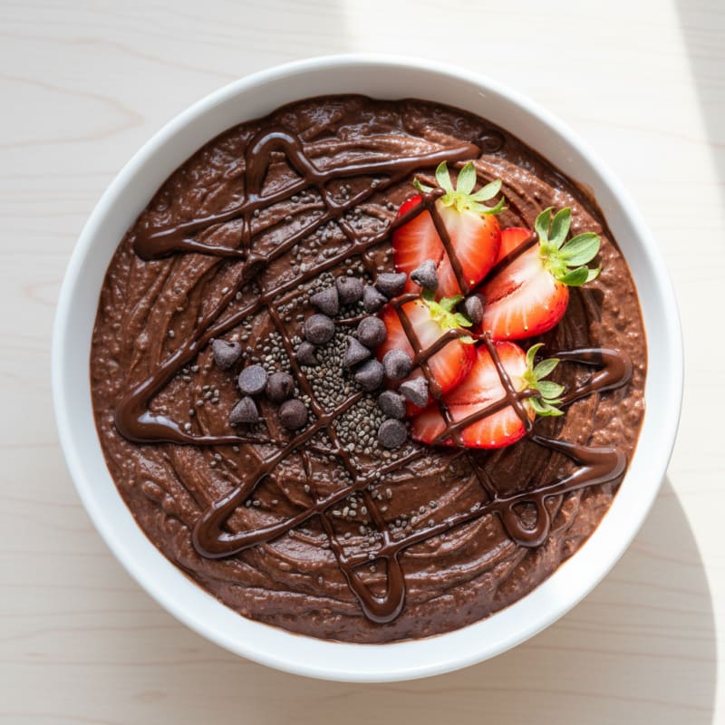 Cottage Cheese Chocolate Protein Pudding