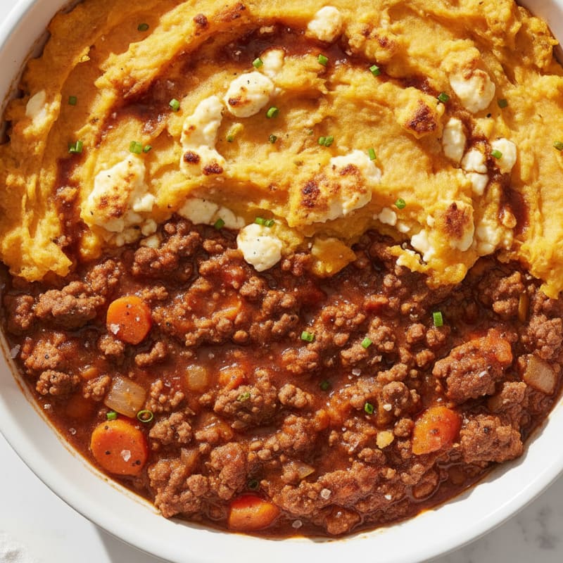 Sweet Potato and Beef Cottage Pie