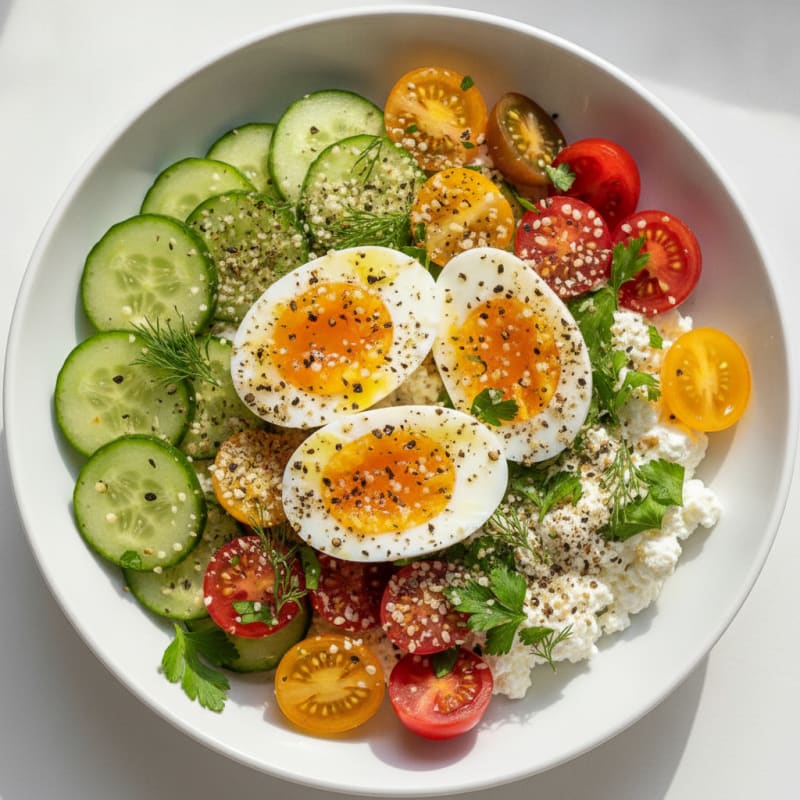 Savory Cottage Cheese Breakfast Bowl