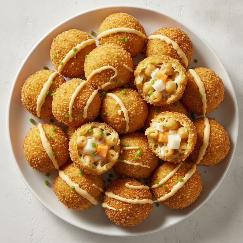 High-Protein Crispy Mac & Cheese Bites