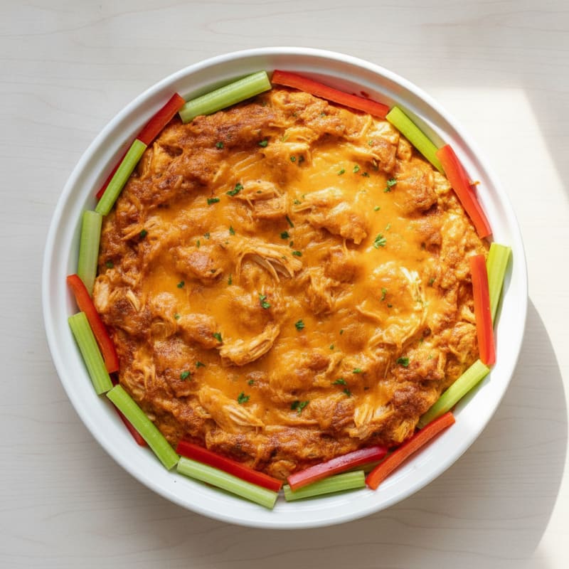 Buffalo Chicken Baked Dip