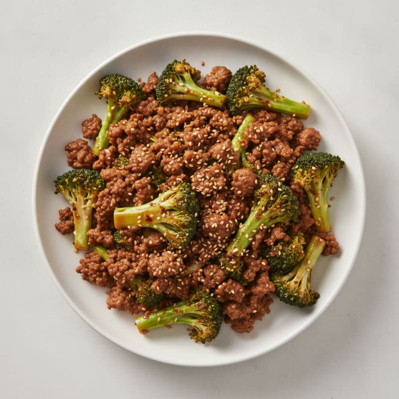 Ground Beef and Broccoli Stir-Fry