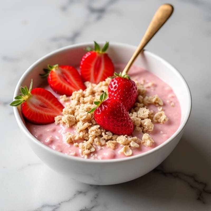 Creamy Strawberry Overnight Oats
