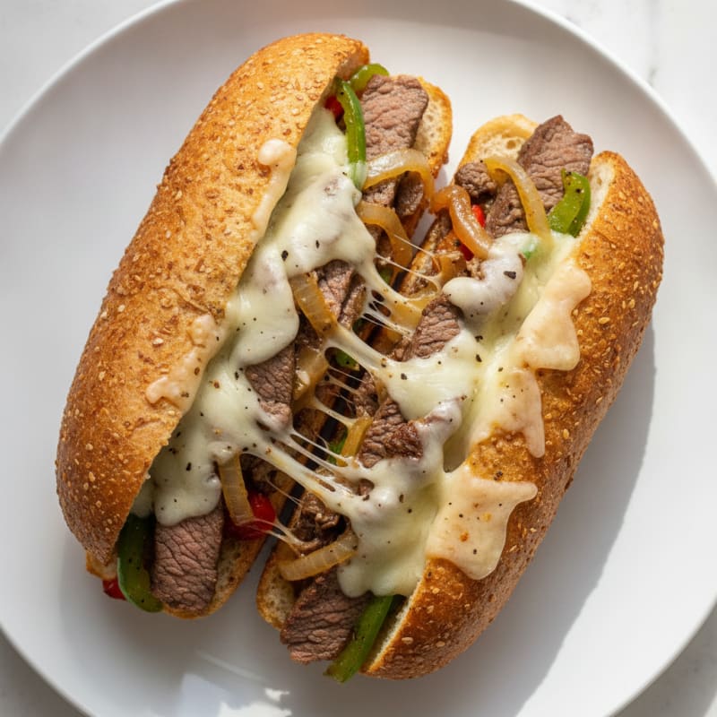 Philly Steak and Provolone Sandwich