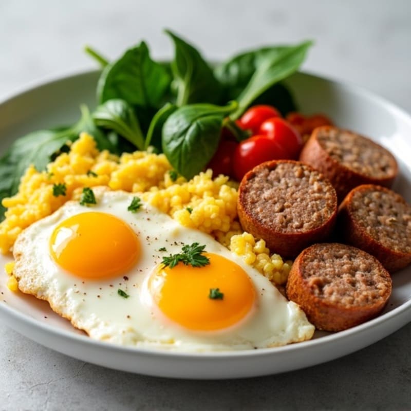 Protein-Packed Spinach and Egg White Scramble Bowl