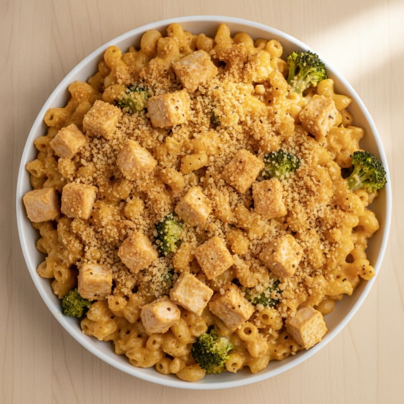 Protein-Packed Baked Macaroni and Cheese