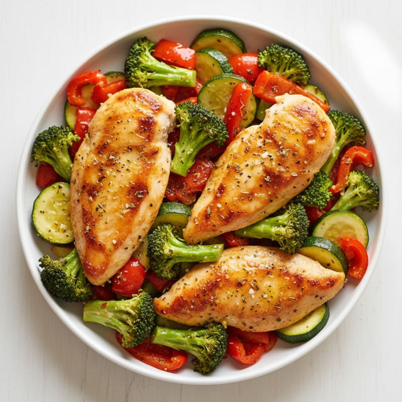Sheet Pan Lemon Herb Chicken and Veggies