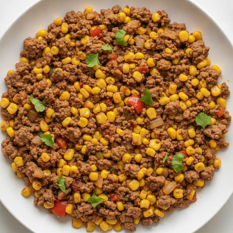 Ground Beef Skillet with Sweet Corn