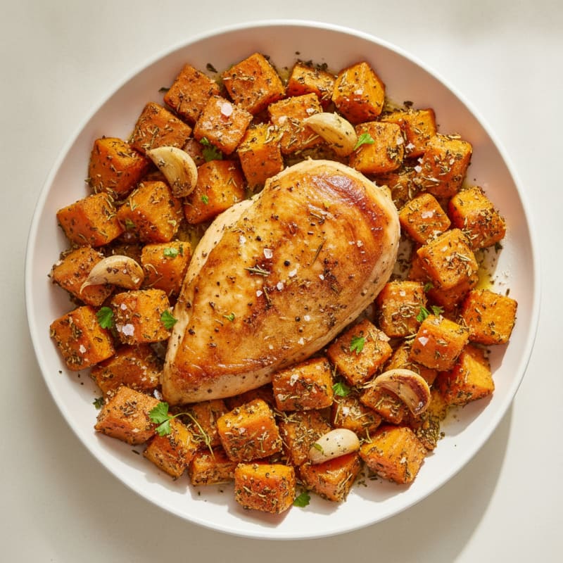 Savory Herb-Roasted Chicken with Root Vegetables