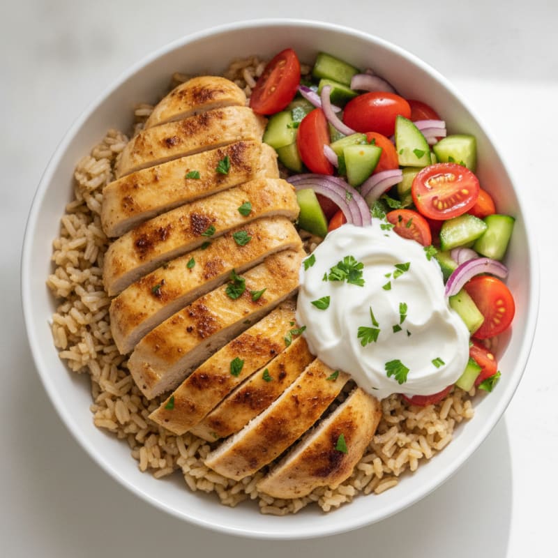 Chicken Shawarma Rice Bowl