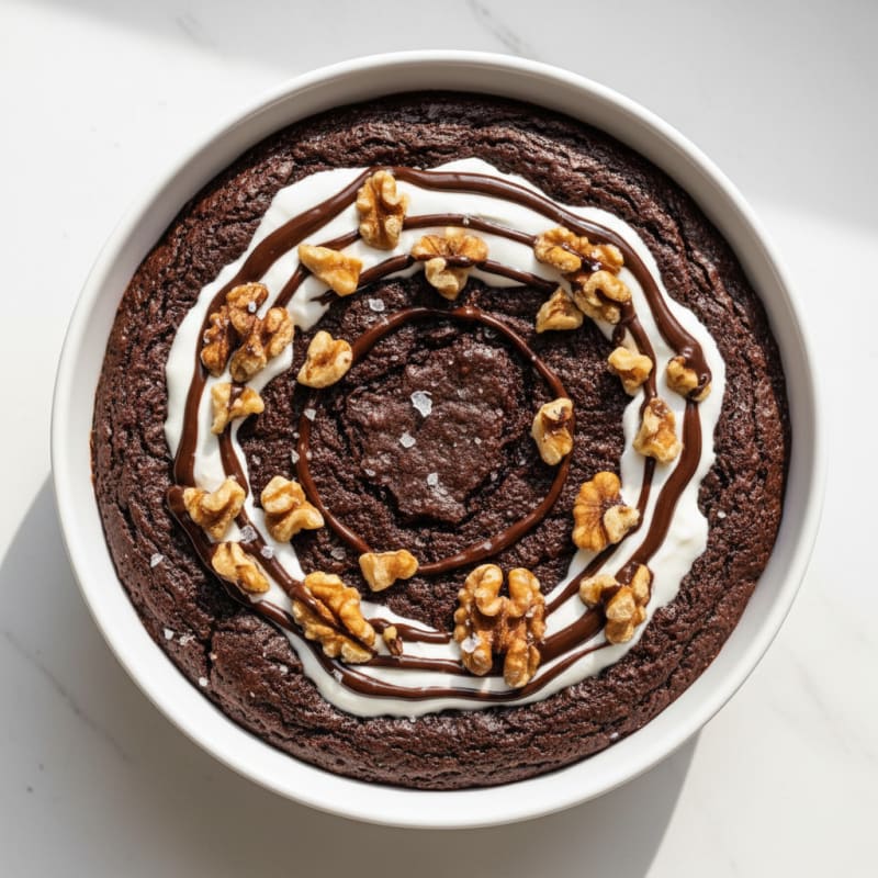 Fudgy Chocolate Walnut Protein Brownie Bowl