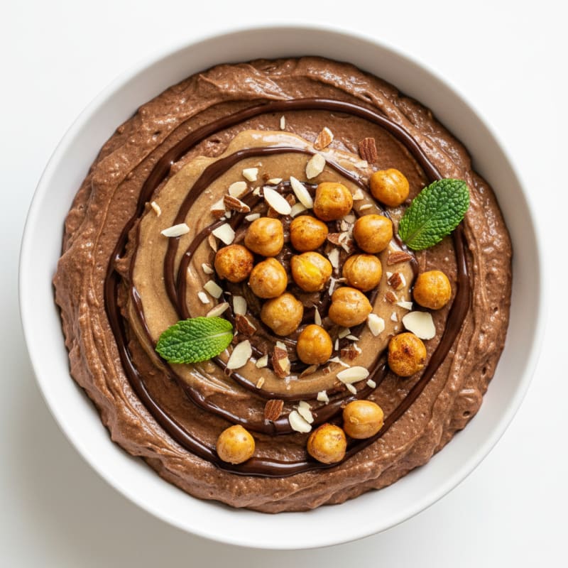 Silky Chocolate Chickpea Protein Pudding