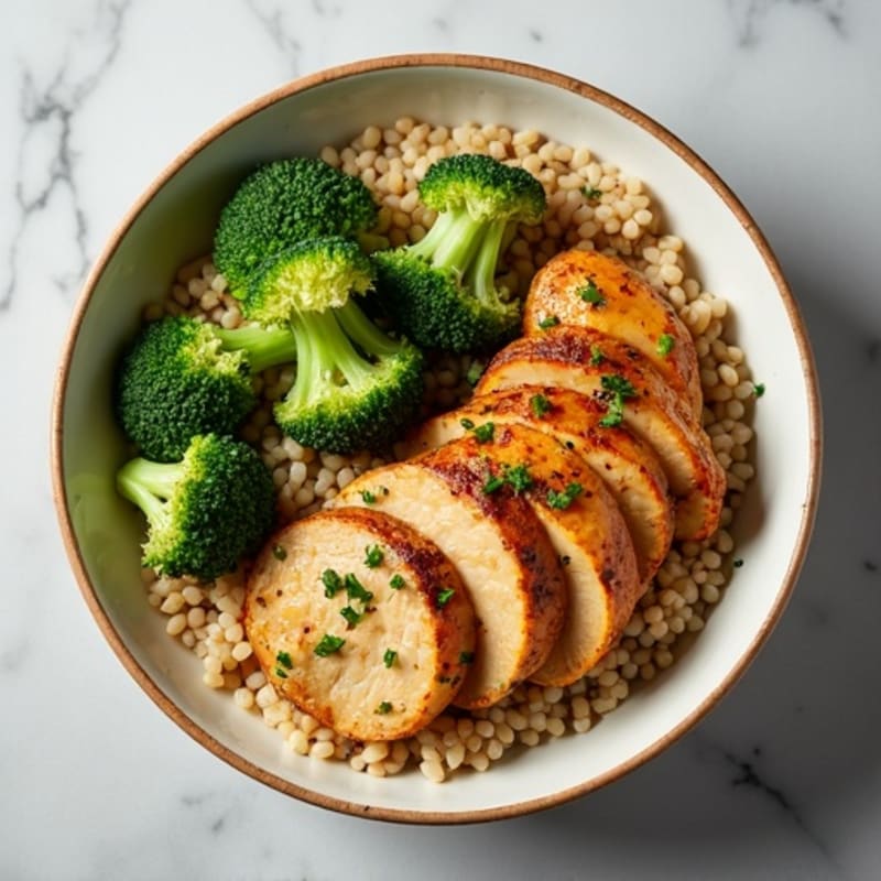 Garlic-Ginger Chicken and Broccoli Rice Bowl