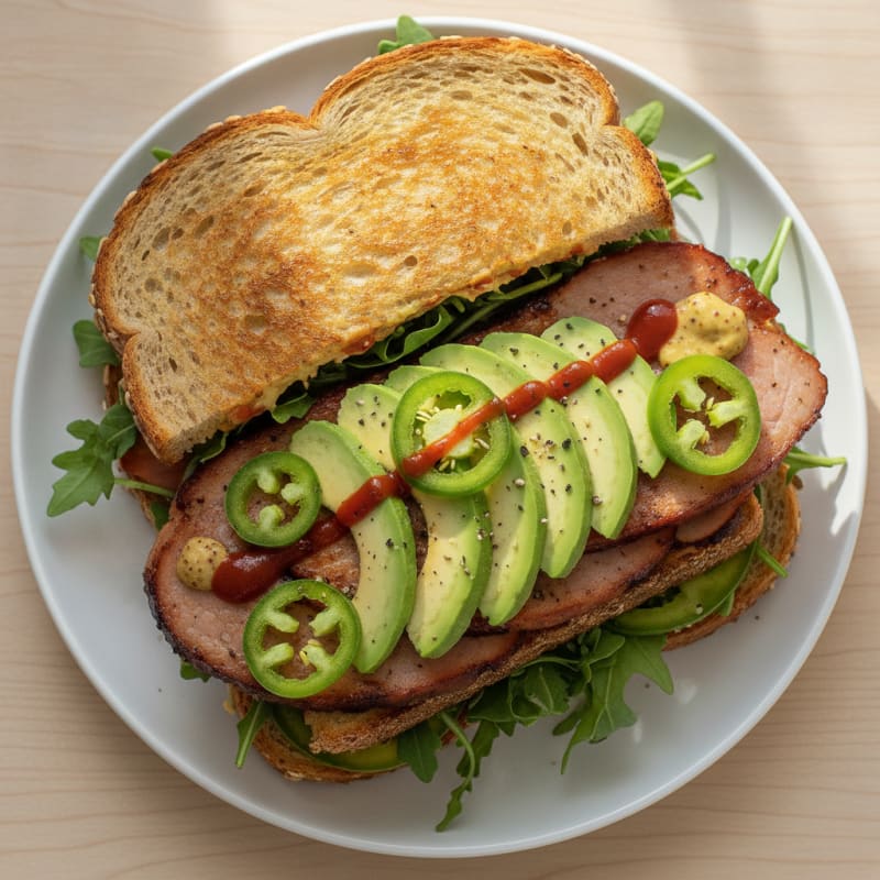 Spicy Turkey Ham Sandwich