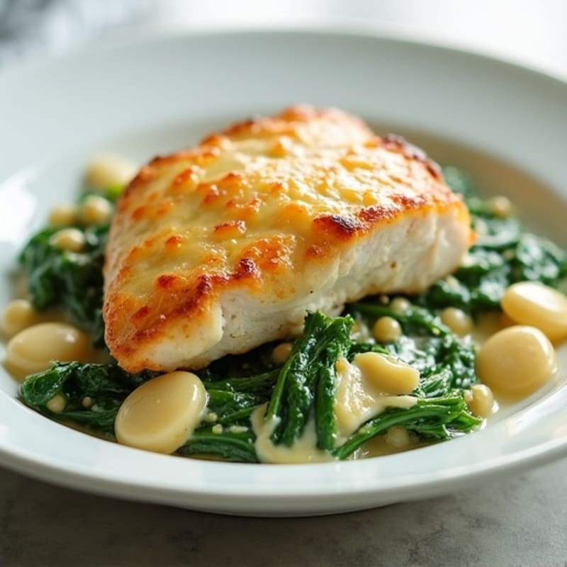 Creamy Spinach and Artichoke Chicken Bake