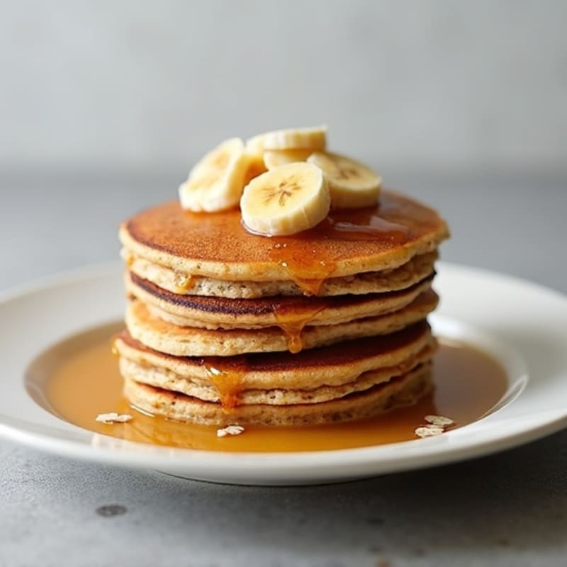 Protein-Packed Caramelized Banana Oat Pancakes