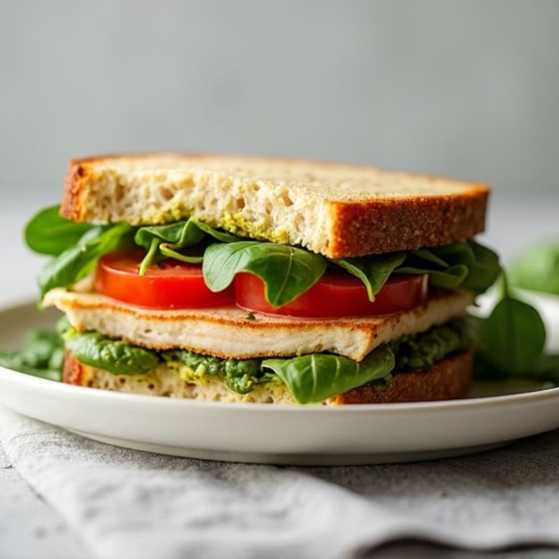 Healthy Turkey Pesto Panini