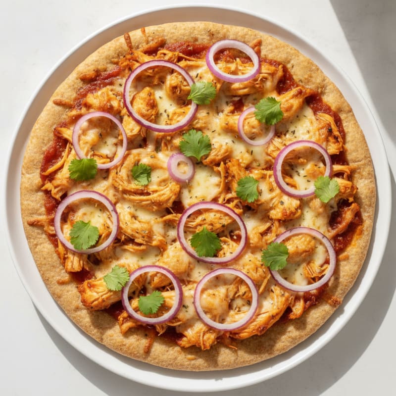 High-Protein BBQ Chicken Pizza