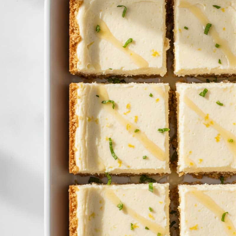 Creamy Vanilla Protein Cheesecake Bars