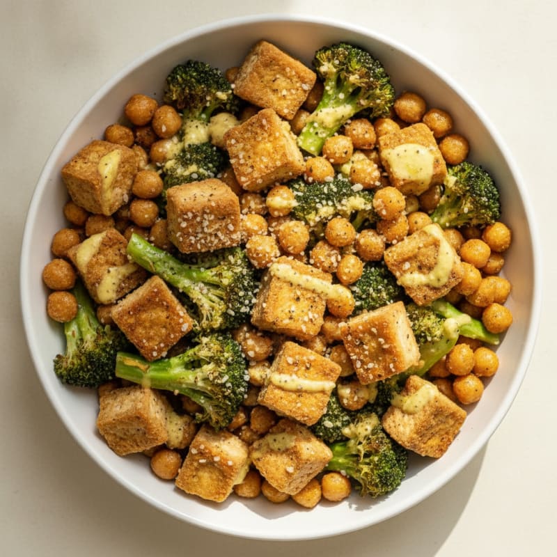Roasted Vegetable and Chickpea Bowl