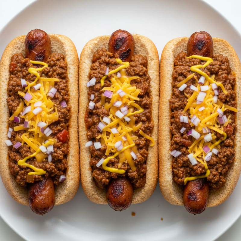 Classic Chili Cheese Hot Dogs