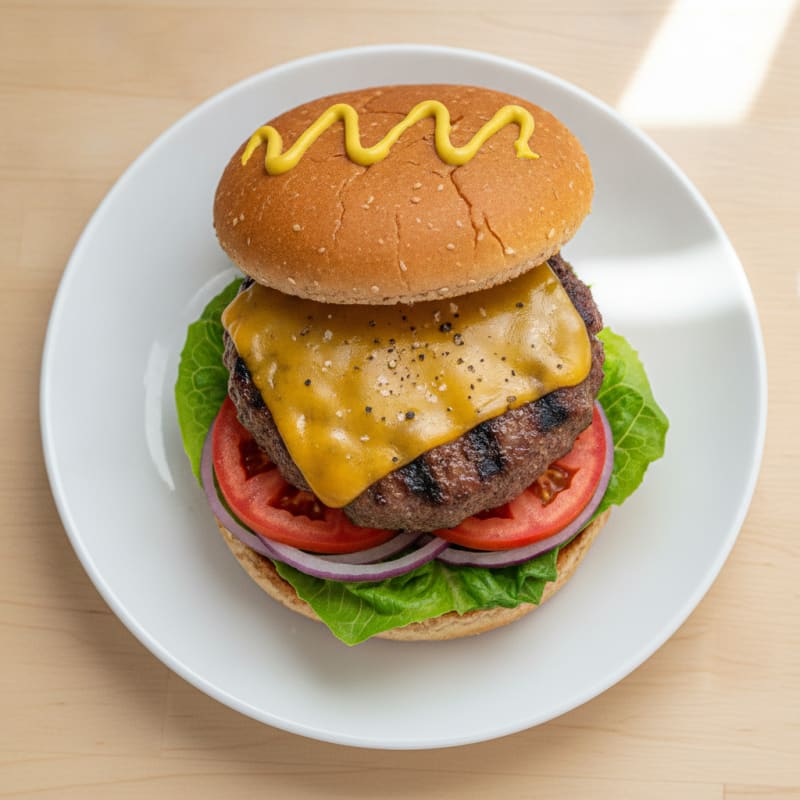 Classic Beef Burger with all the Fixings