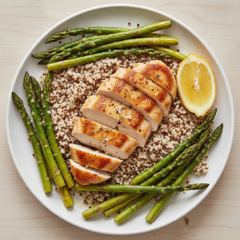 Pan-Seared Chicken with Sautéed Asparagus