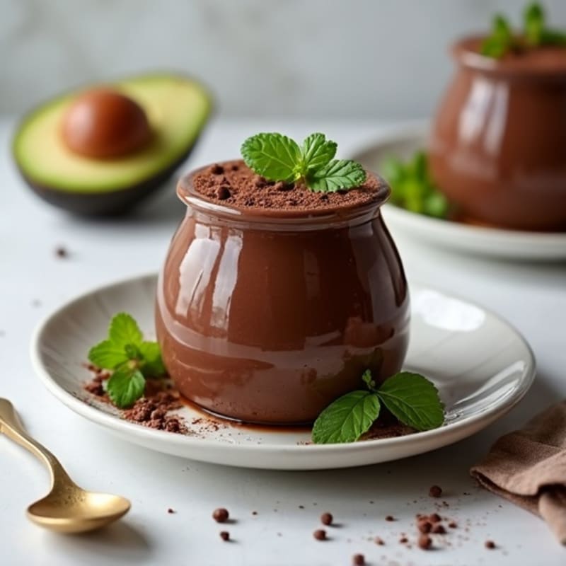 Silky Dark Chocolate Avocado Mousse