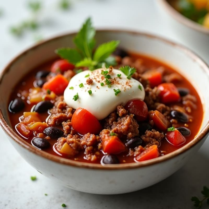 Hearty Lean Beef and Bean Chili