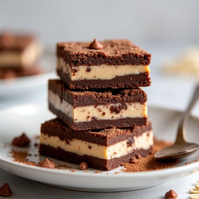 Chocolate Protein Cheesecake Bars