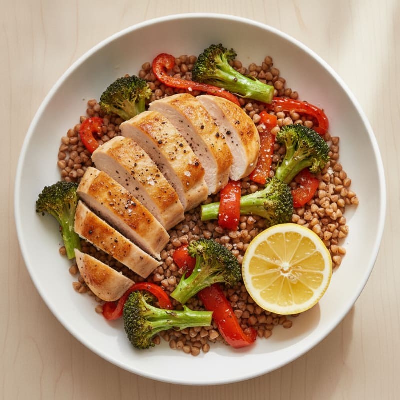 Buckwheat Grain Bowl with Roasted Vegetables