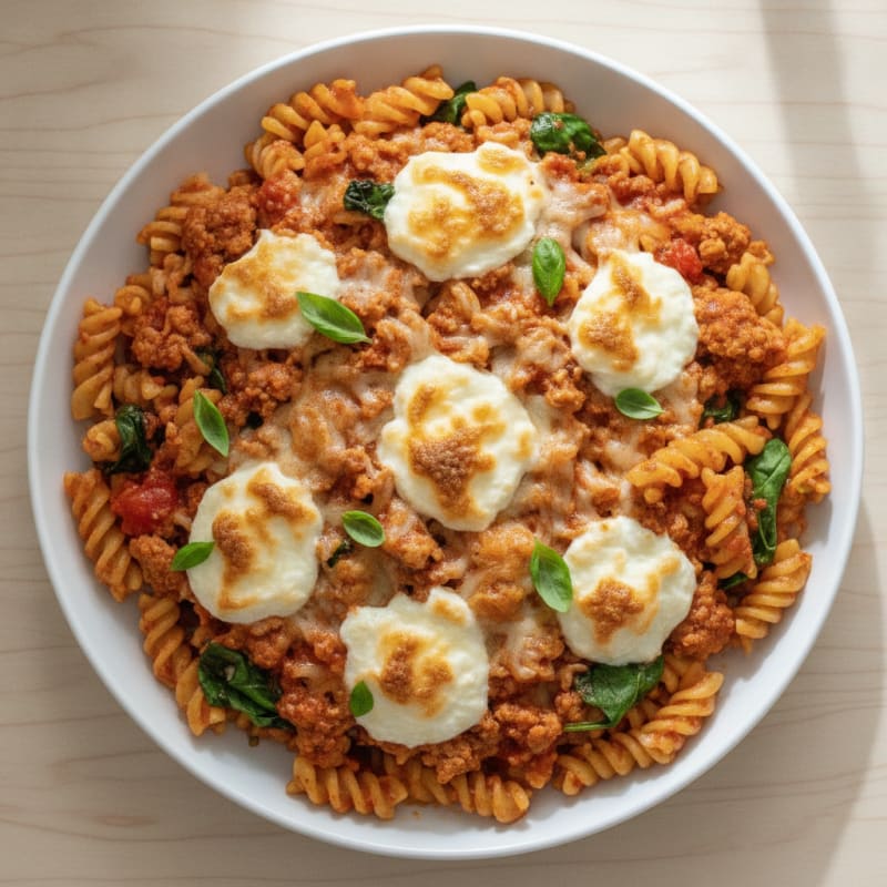 Classic Baked Ziti with Ricotta