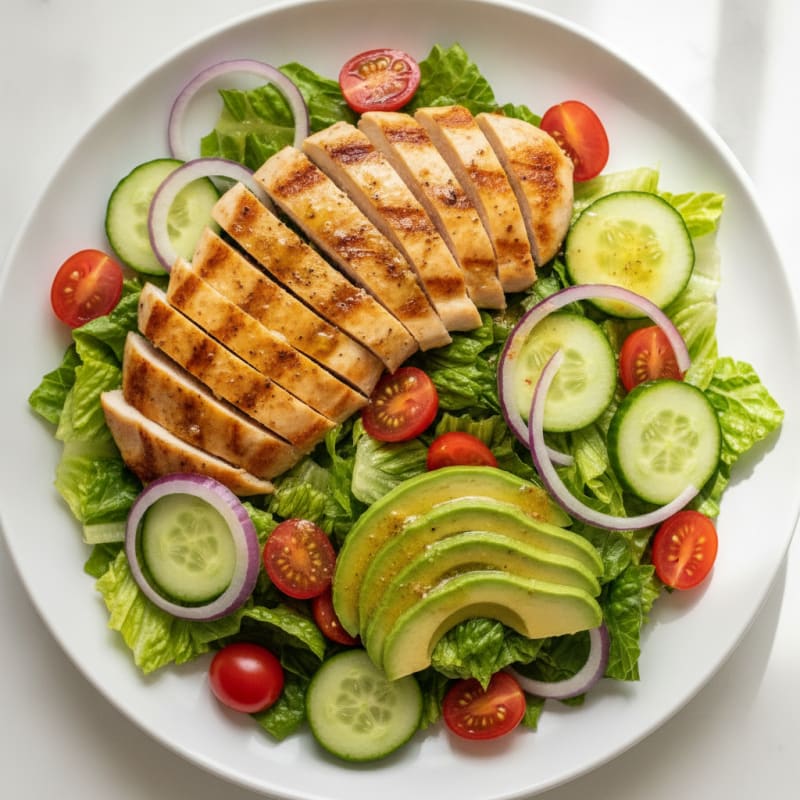 Chicken Salad with Garden Vegetables