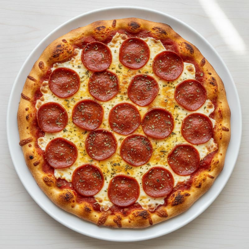 Keto Pepperoni Pizza