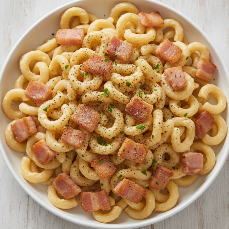 Classic Carbonara with Crispy Pancetta