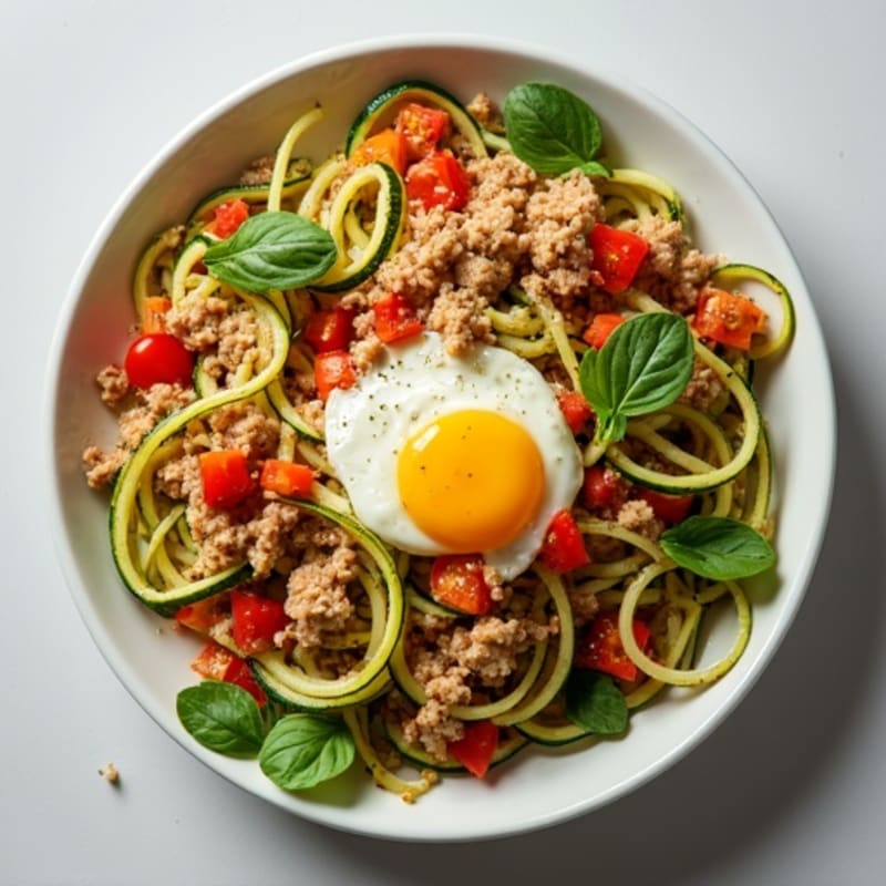 Protein-Packed Turkey and Zucchini Noodle Skillet