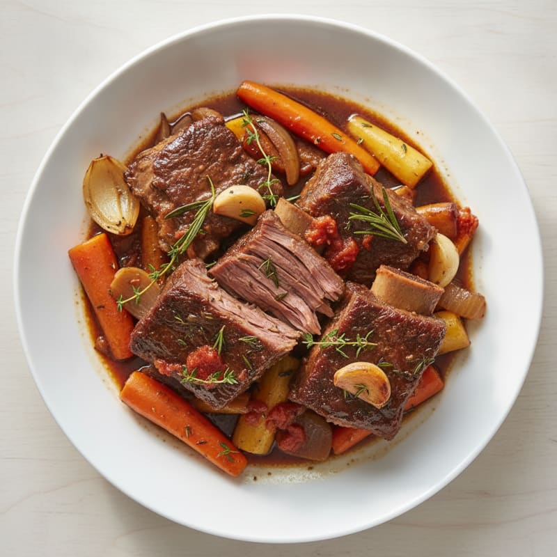 Braised Short Ribs with Root Vegetables