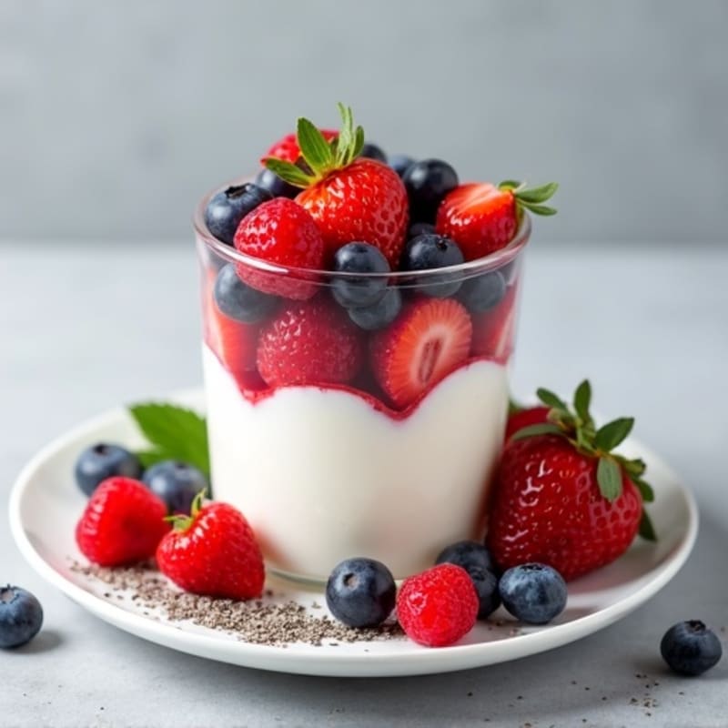 Creamy Greek Yogurt Protein Parfait with Mixed Berries