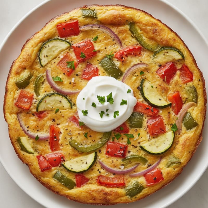 Low-Fat Roasted Vegetable Egg Bake